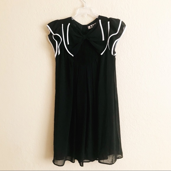2 for 10 Black Bow Shift Dress - Picture 7 of 7